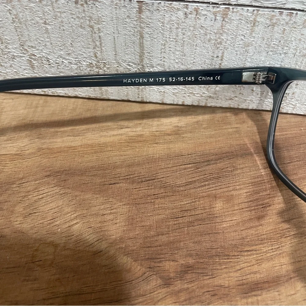 WARBY PARKER Hayden M 175 Unisex Square Striped Pacific Blue FRAMES 52-16-145
